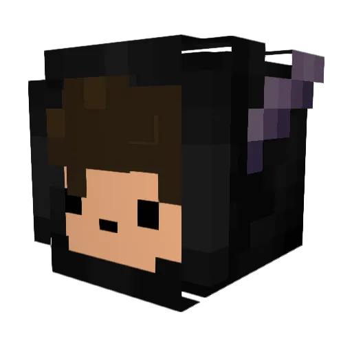 dom1nkoo Minecraft avatar head, 3D render