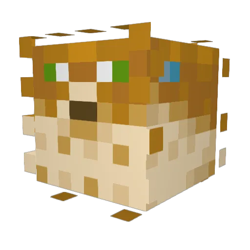 dom444444 Minecraft avatar head, 3D render