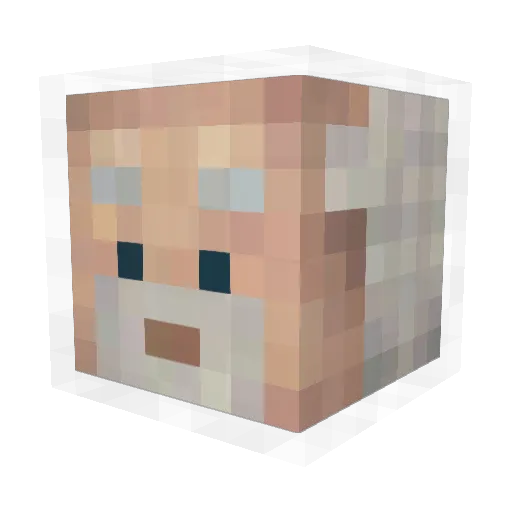 dom7897 Minecraft avatar head, 3D render