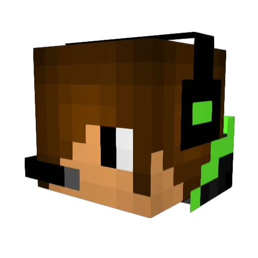 dom913 Minecraft avatar head, 3D render