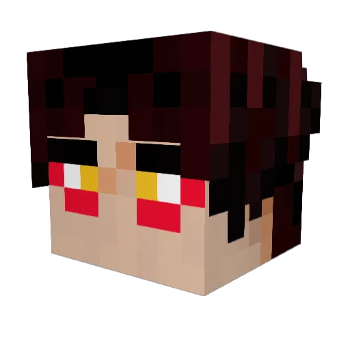 dombaile Minecraft avatar head, 3D render