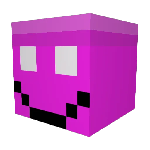 dombon Minecraft avatar head, 3D render