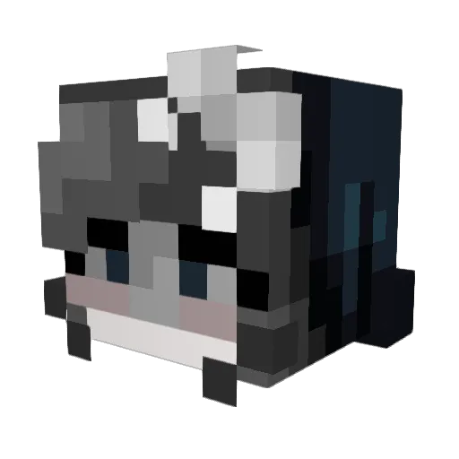 domeiles Minecraft avatar head, 3D render