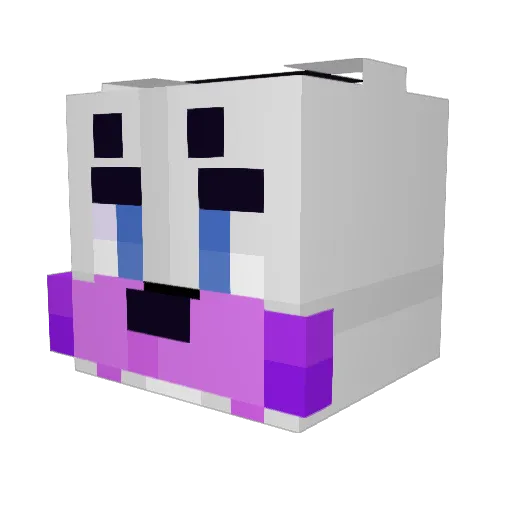 domelproXD Minecraft avatar head, 3D render