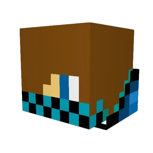 domeundpascal Minecraft avatar head, 3D render