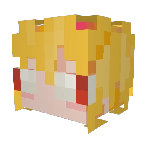 domgummy Minecraft avatar head, 3D render
