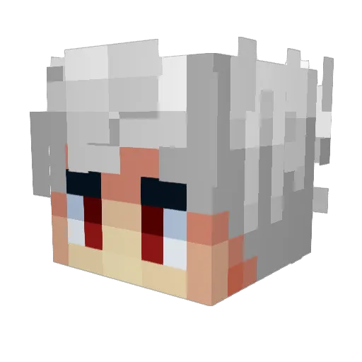 domias Minecraft avatar head, 3D render
