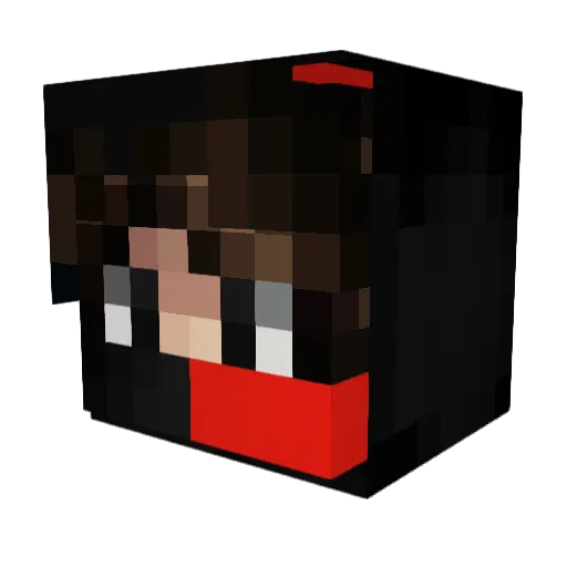domidomi95 Minecraft avatar head, 3D render