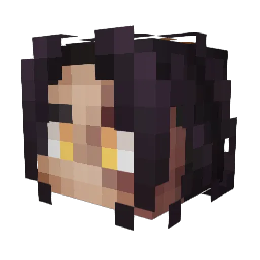 dominecraft101 Minecraft avatar head, 3D render