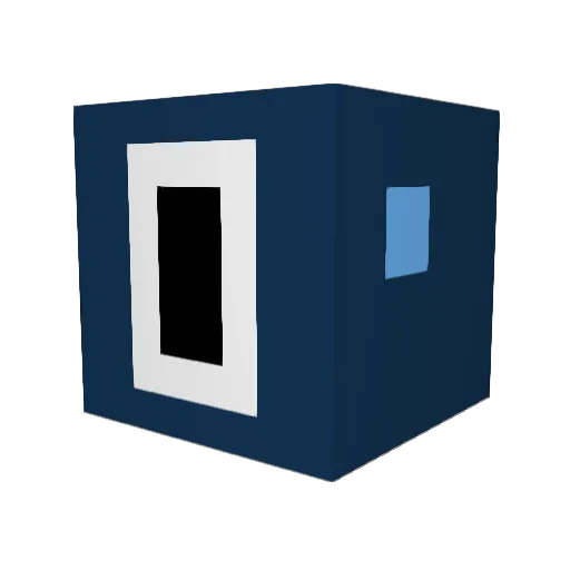 domingu Minecraft avatar head, 3D render