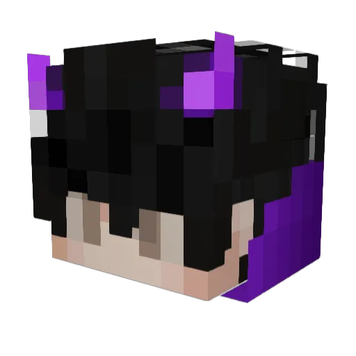 domingyt Minecraft avatar head, 3D render