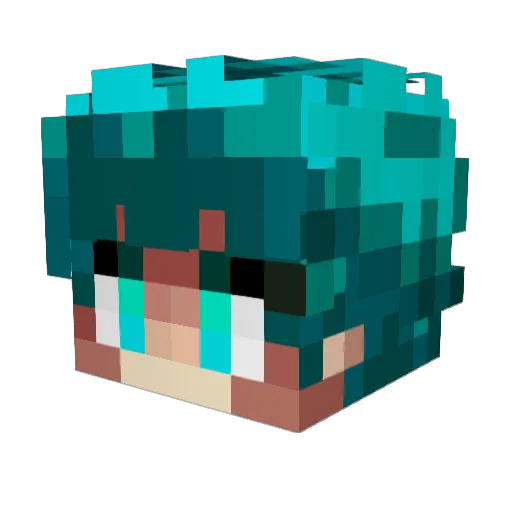 dominicchii Minecraft avatar head, 3D render