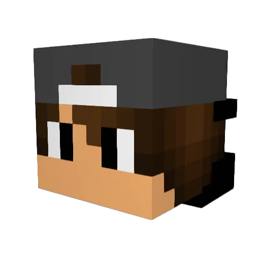 dominik2709 Minecraft avatar head, 3D render