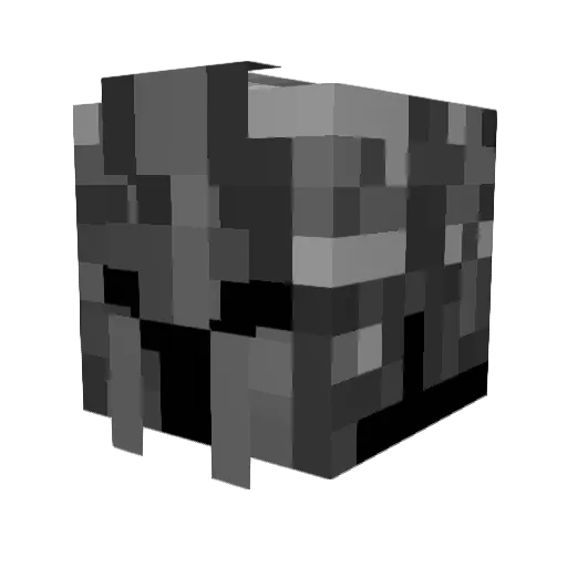 domininas Minecraft avatar head, 3D render