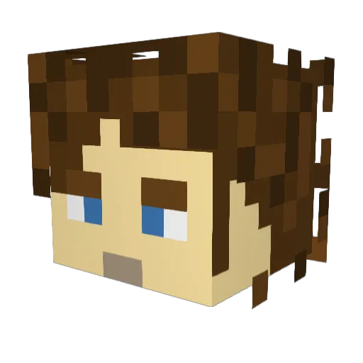 domink123 Minecraft avatar head, 3D render