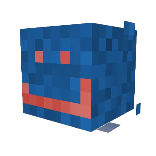 dominomaster11 Minecraft avatar head, 3D render