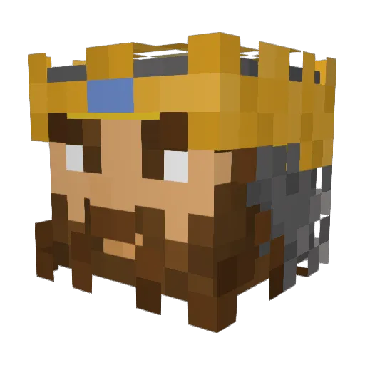 dominus2289 Minecraft avatar head, 3D render