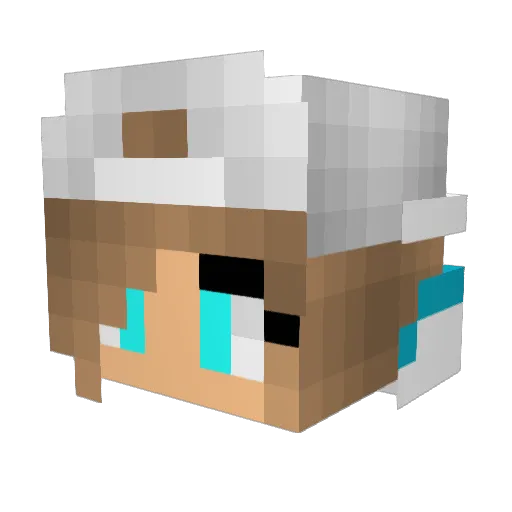 domiske Minecraft avatar head, 3D render