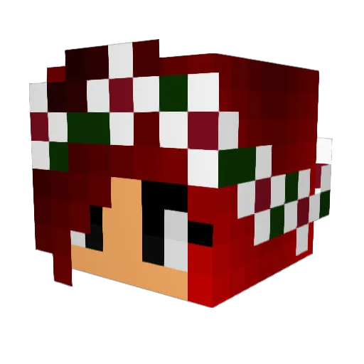 domiuxxs Minecraft avatar head, 3D render
