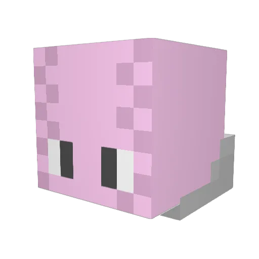 domjunior07 Minecraft avatar head, 3D render