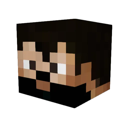 domklyen Minecraft avatar head, 3D render