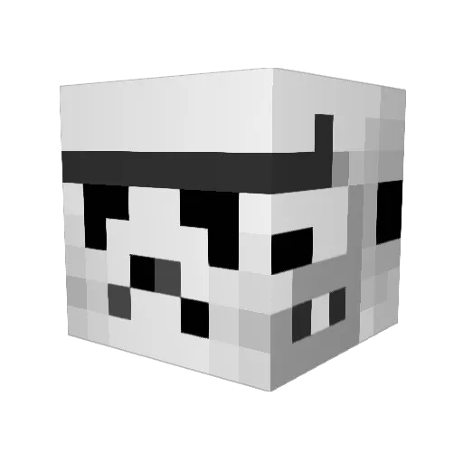 domm379 Minecraft avatar head, 3D render