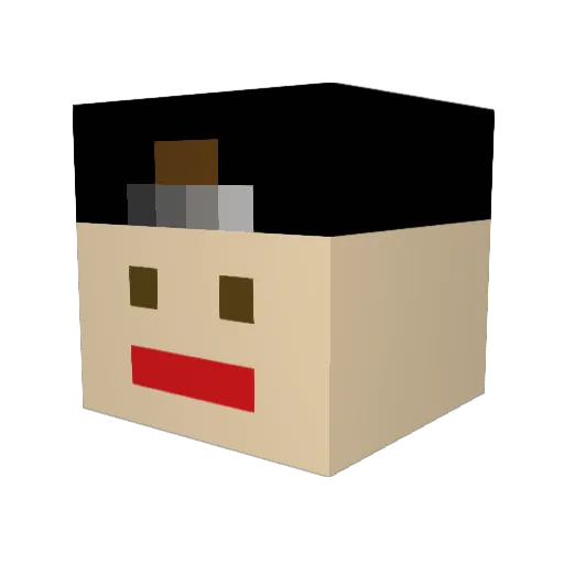 domo56216 Minecraft avatar head, 3D render