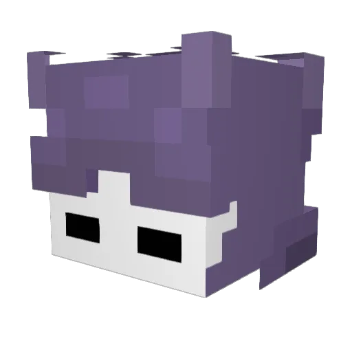 domoS2 Minecraft avatar head, 3D render