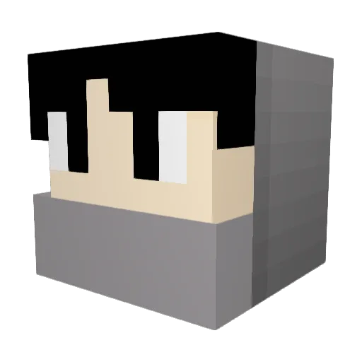 domogod_7 Minecraft avatar head, 3D render