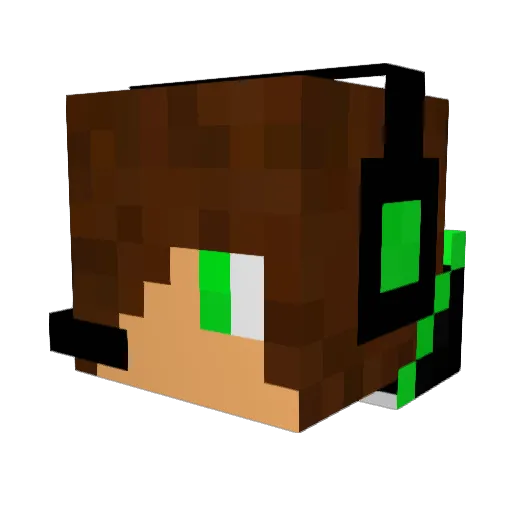 domovenok2 Minecraft avatar head, 3D render