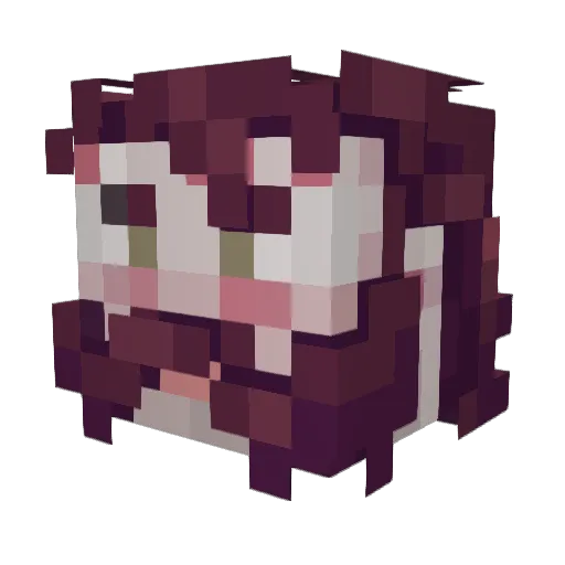 doms166 Minecraft avatar head, 3D render
