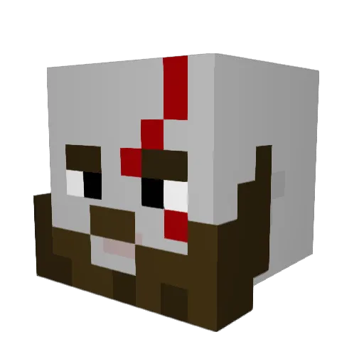 domwhix Minecraft avatar head, 3D render