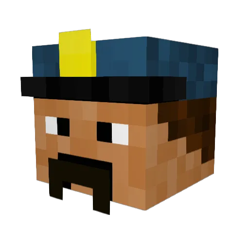domy118 Minecraft avatar head, 3D render