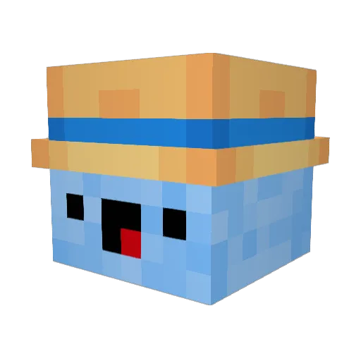 don200033 Minecraft avatar head, 3D render