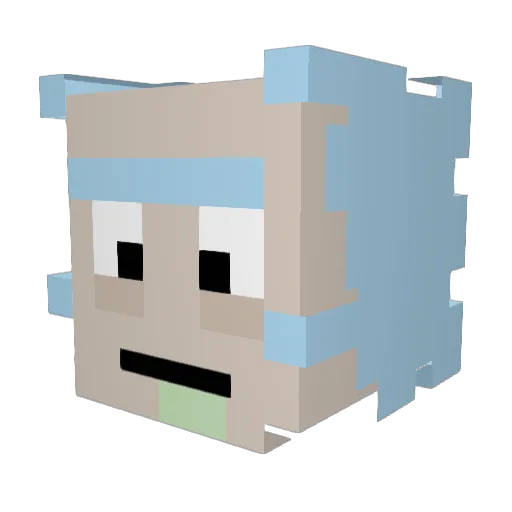 donVersace Minecraft avatar head, 3D render