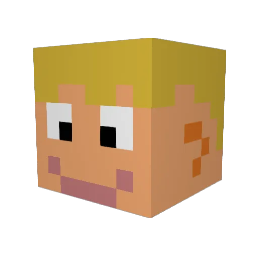 don_99 Minecraft avatar head, 3D render