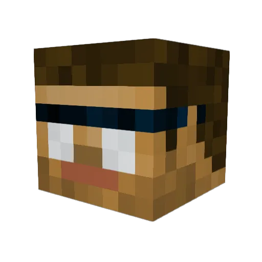 don_cheeto Minecraft avatar head, 3D render