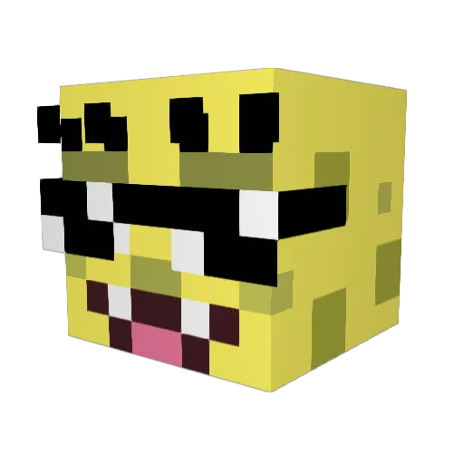 donaldo4 Minecraft avatar head, 3D render