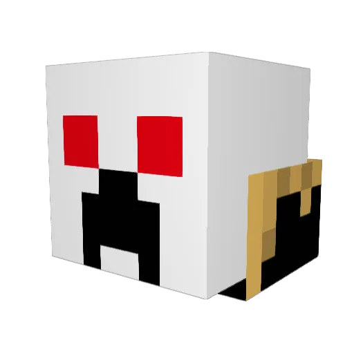 donam Minecraft avatar head, 3D render