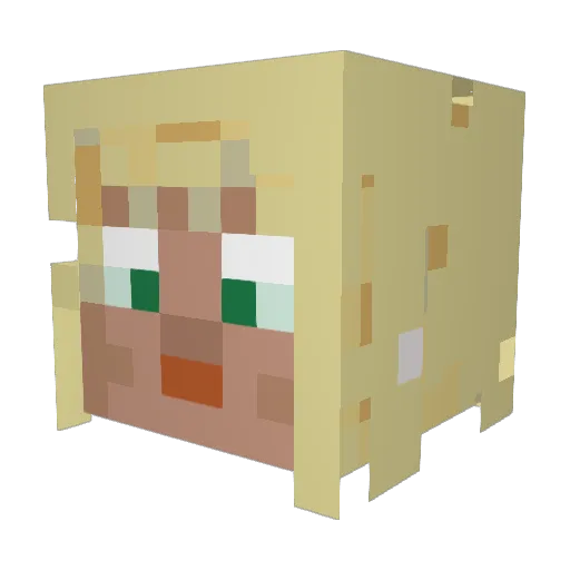 donatello537 Minecraft avatar head, 3D render