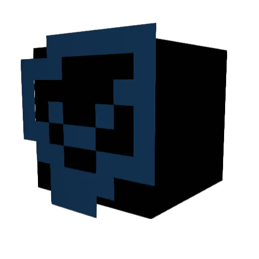 donatoconmollica Minecraft avatar head, 3D render