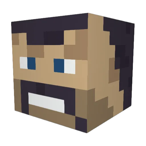 doncordos Minecraft avatar head, 3D render