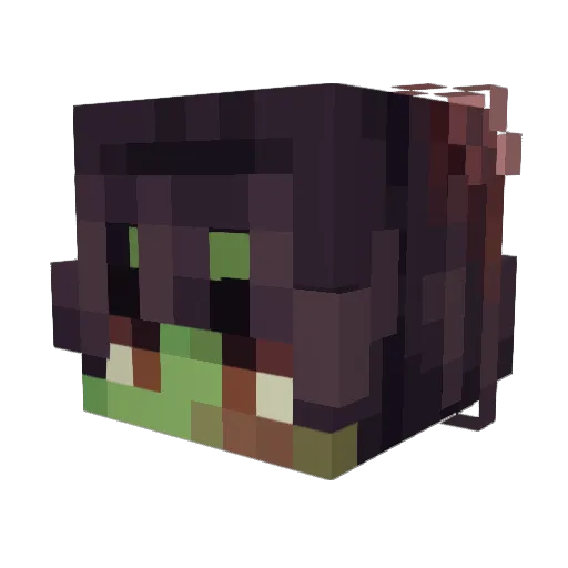 donde5 Minecraft avatar head, 3D render