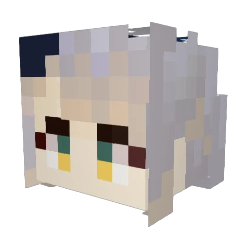 dondonmito Minecraft avatar head, 3D render