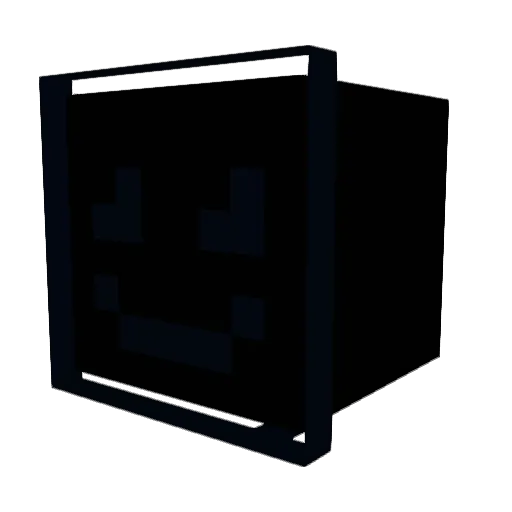 done4 Minecraft avatar head, 3D render