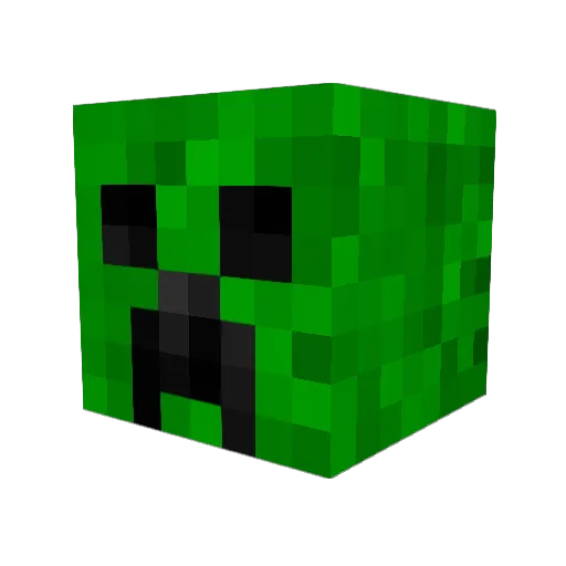 done5000100 Minecraft avatar head, 3D render
