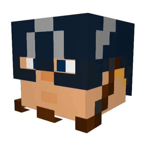 donfroge Minecraft avatar head, 3D render