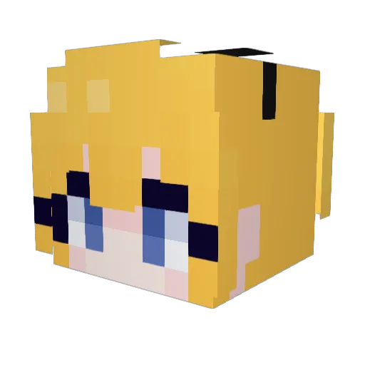 dongdong0409 Minecraft avatar head, 3D render