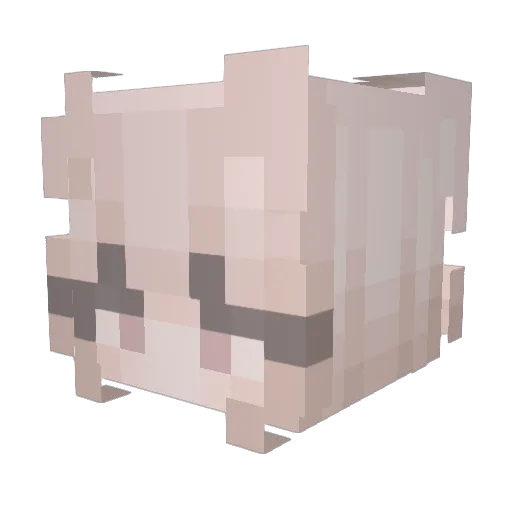 dongfeng8244 Minecraft avatar head, 3D render