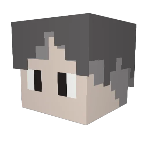 donggesz Minecraft avatar head, 3D render